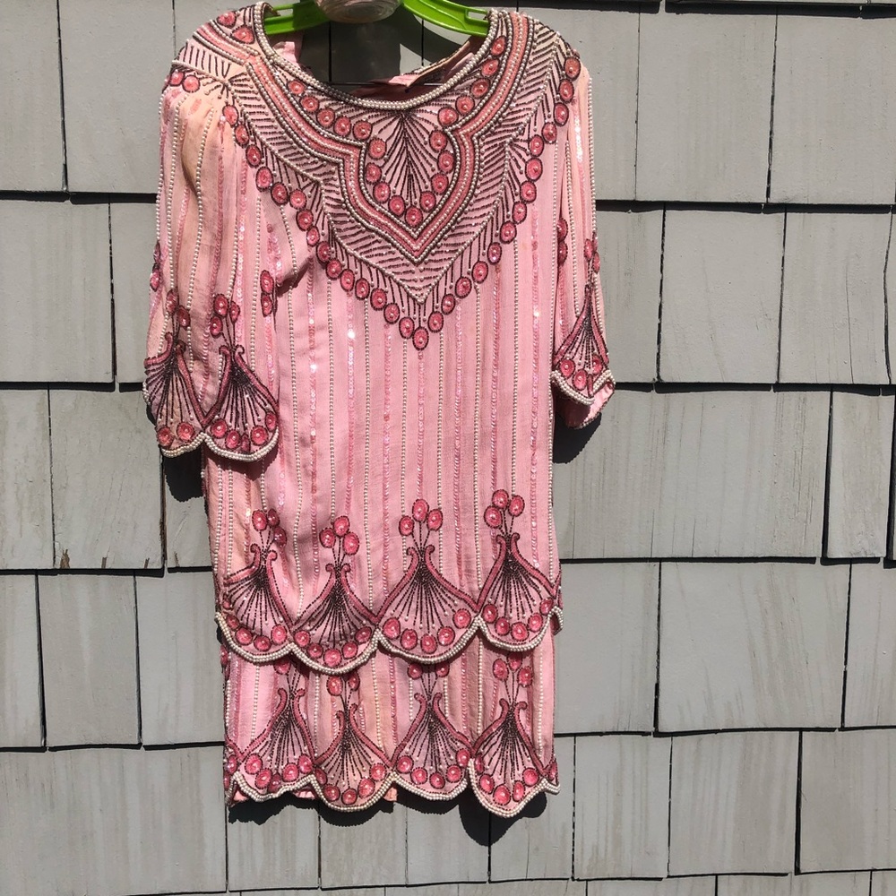 vintage beaded set size 10